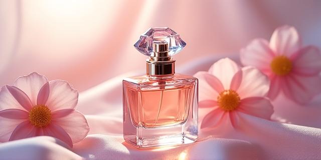 Flacon de parfum de luxe avec bouchon décoratif